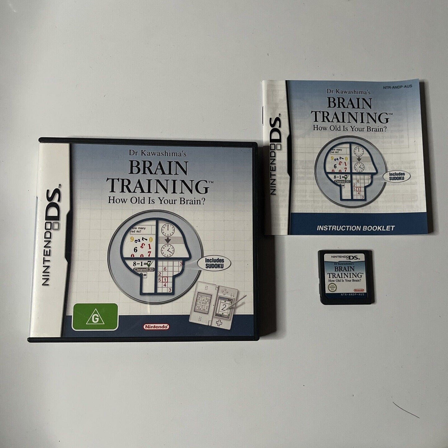 Brain Training (Nintendo DS) With Manual