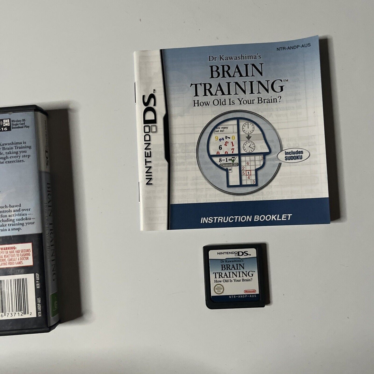 Brain Training (Nintendo DS) With Manual