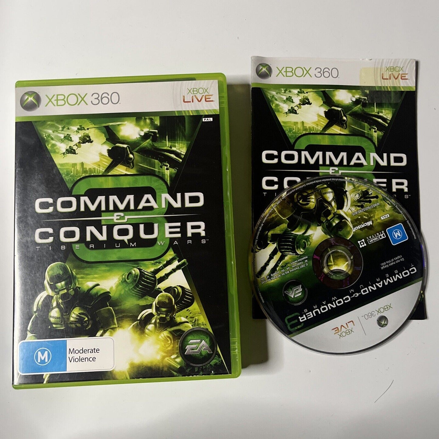 Command & Conquer 3 Tiberian Wars XBox 360 Game With Manual PAL