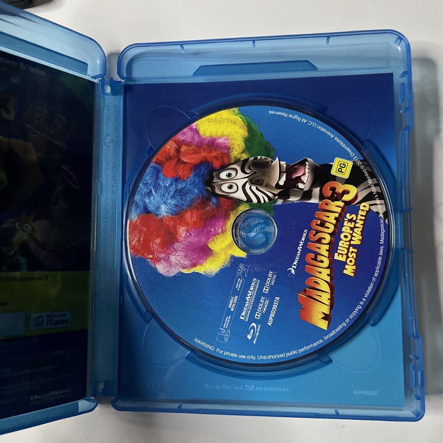 Madagascar 3 - Europe's Most Wanted (Blu-ray, 2012) Region B