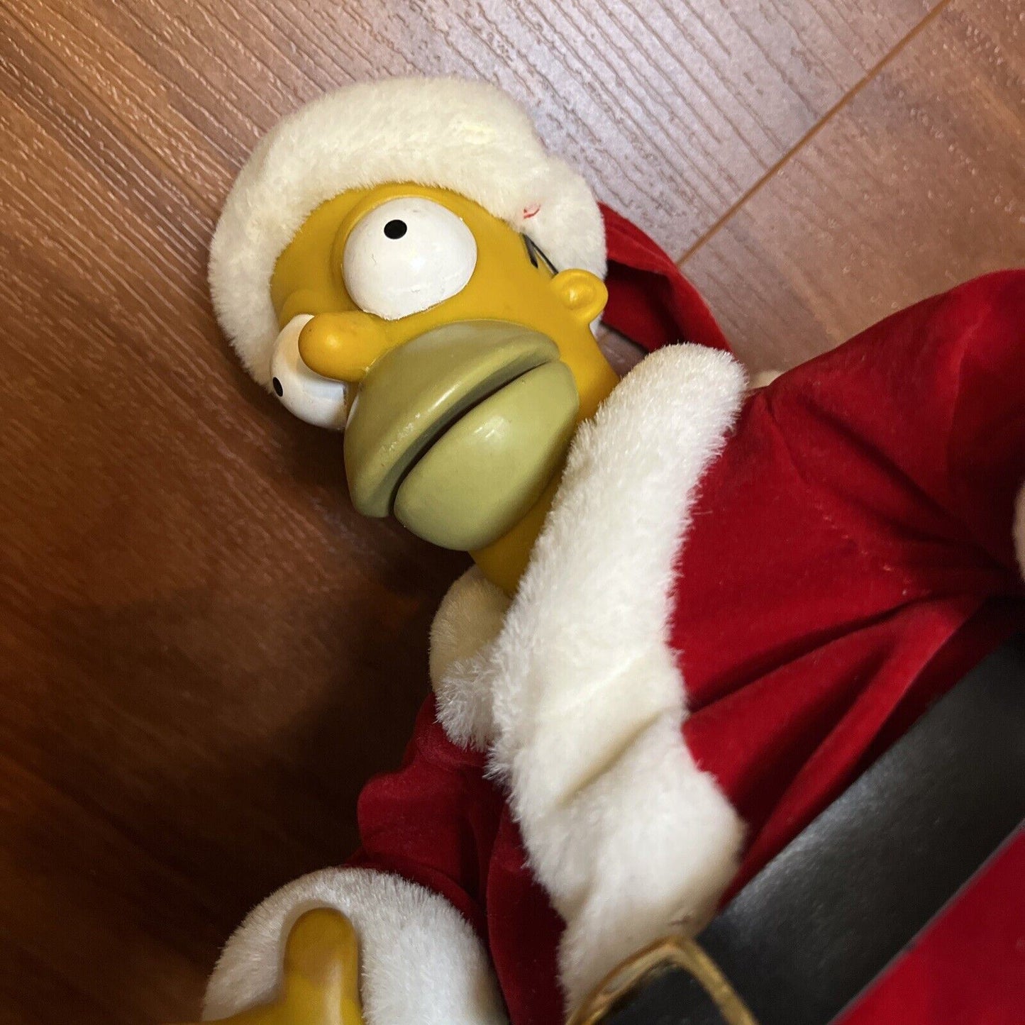 Homer Simpson Father Christmas 13" Dancing & Singing Figure 2002 Gemmy