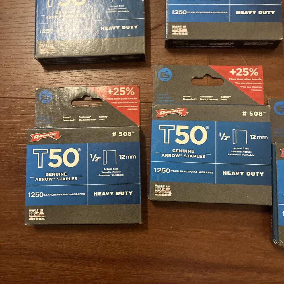 Black & Decker PowerShot Staple Gun with 6x Set of T50 Arrow Heavy Dut