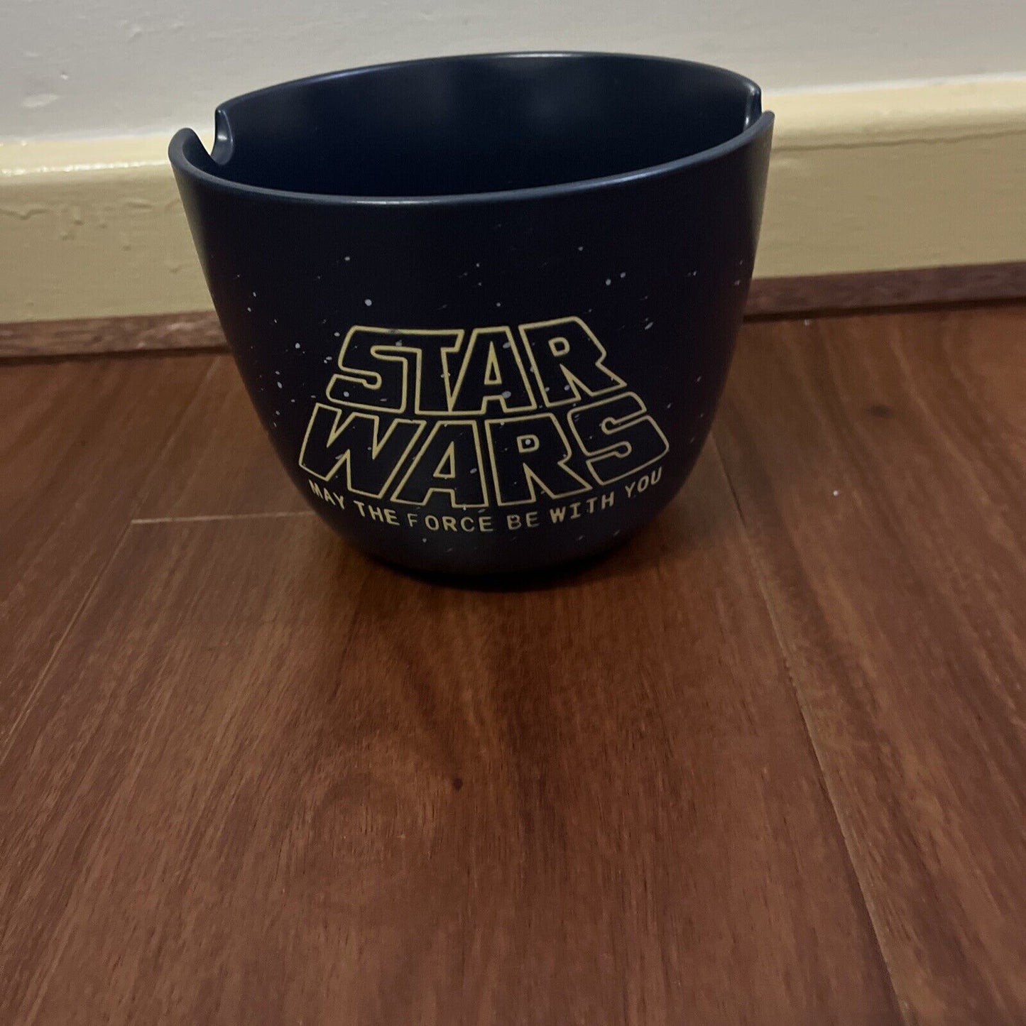 Star Wars May The Force be With You Stoneware Feed Me Bowl Typo