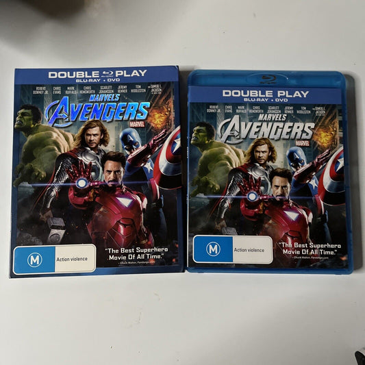 Marvel's The Avengers (Blu-ray + DVD, 2012, 2-Disc) Region B Chris Hemsworth