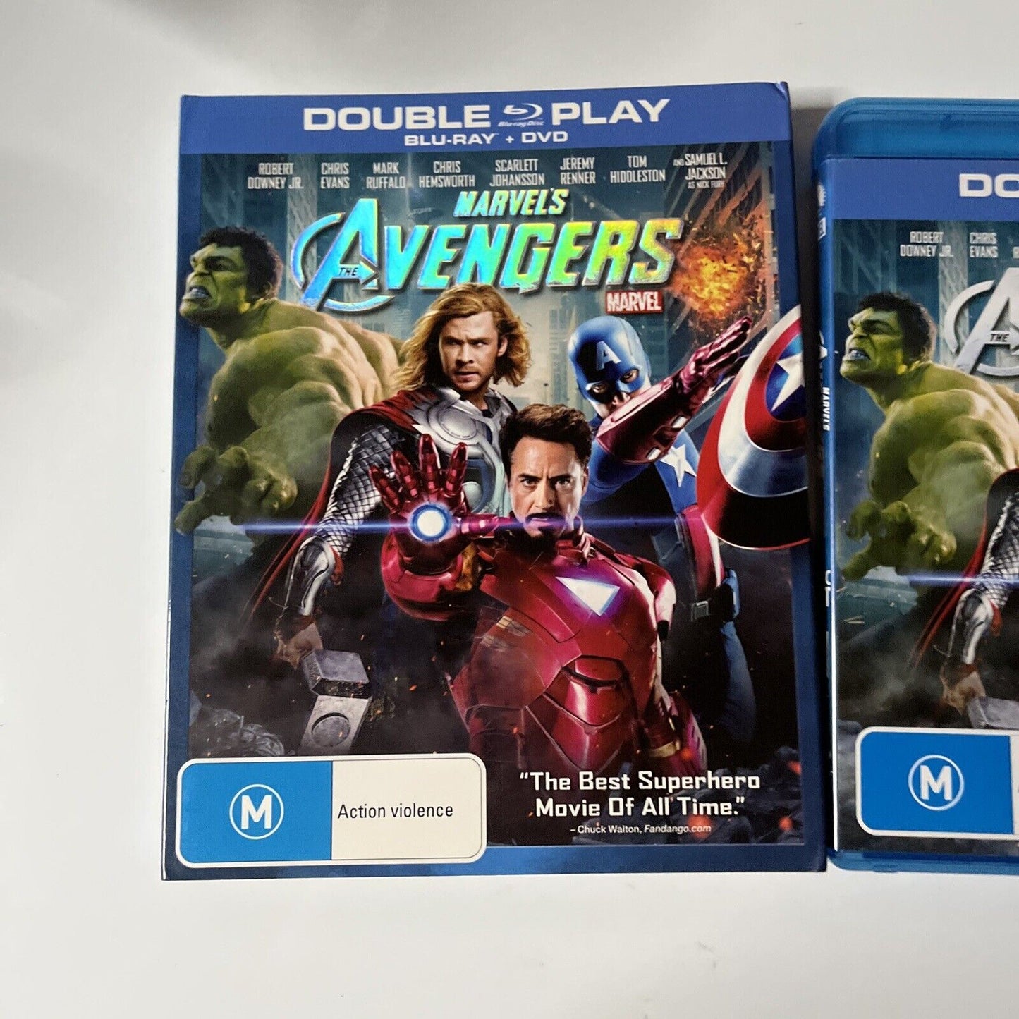 Marvel's The Avengers (Blu-ray + DVD, 2012, 2-Disc) Region B Chris Hemsworth