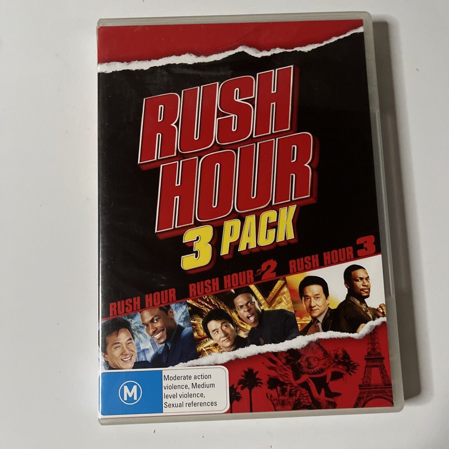 Rush Hour  / Rush Hour 2 / Rush Hour 3 (DVD, 2007, 3-Disc) Region 4