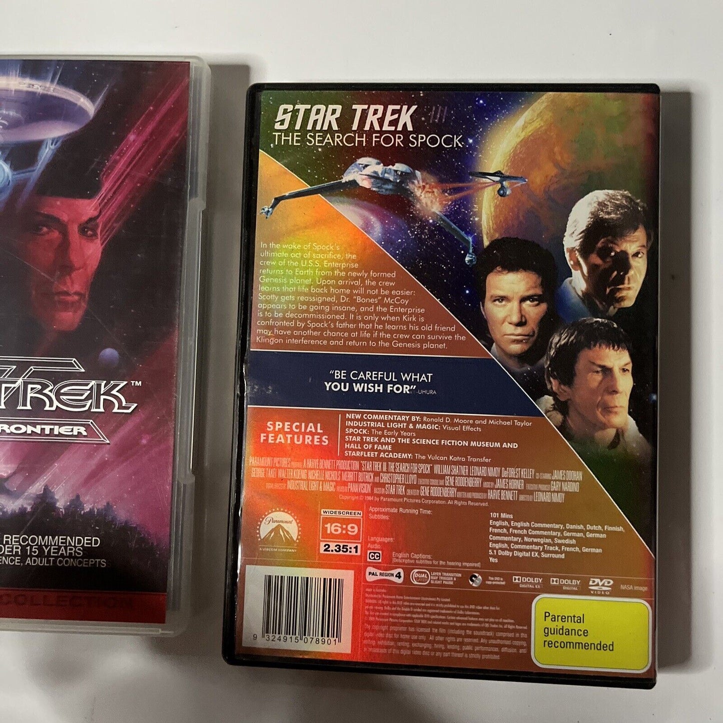 Star Trek: The Search For Spock / Star Trek The Final Frontier (DVD) Region 4