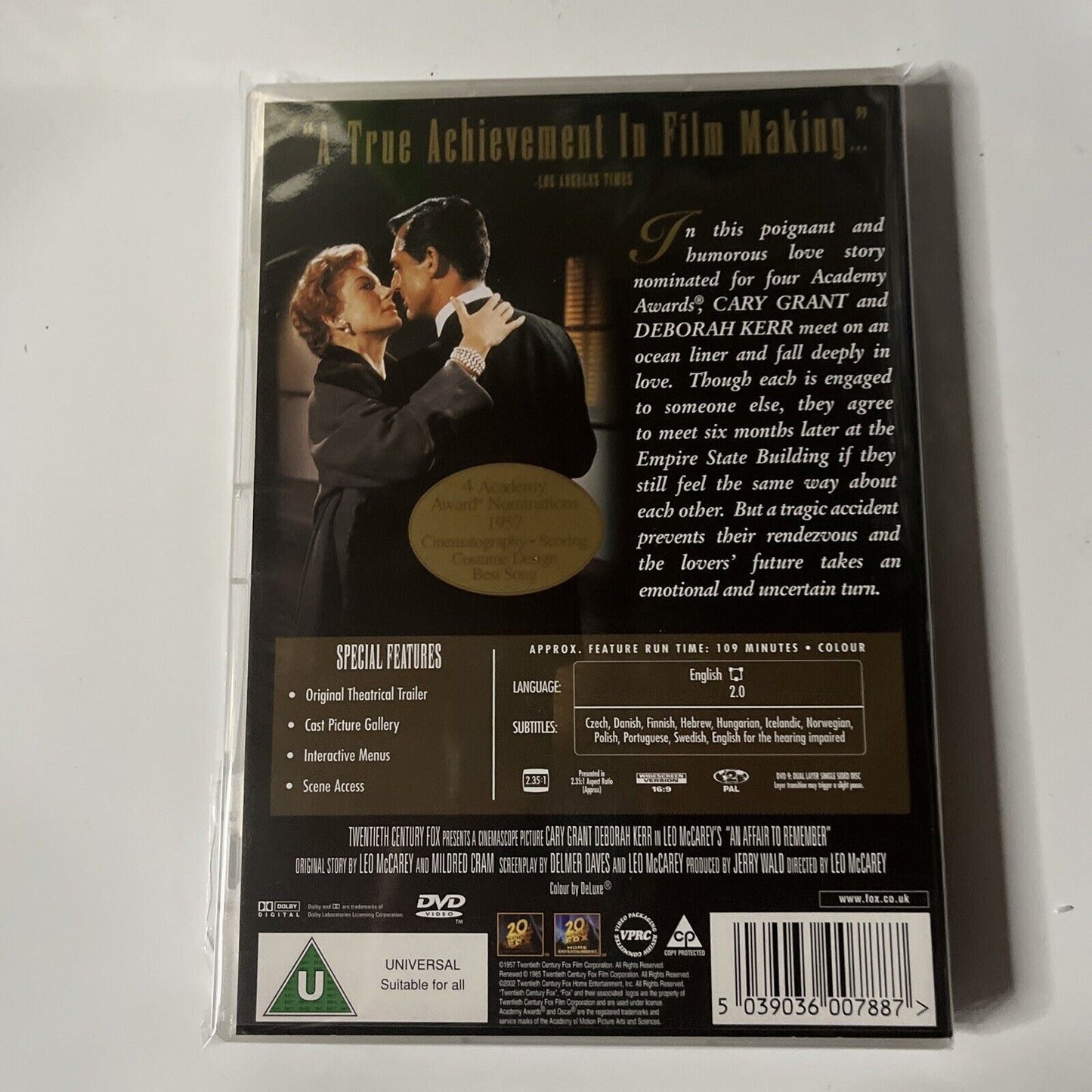 An Affair to Remember (DVD, 1957) Deborah Kerr, Cary Grant NEW Region 4&2