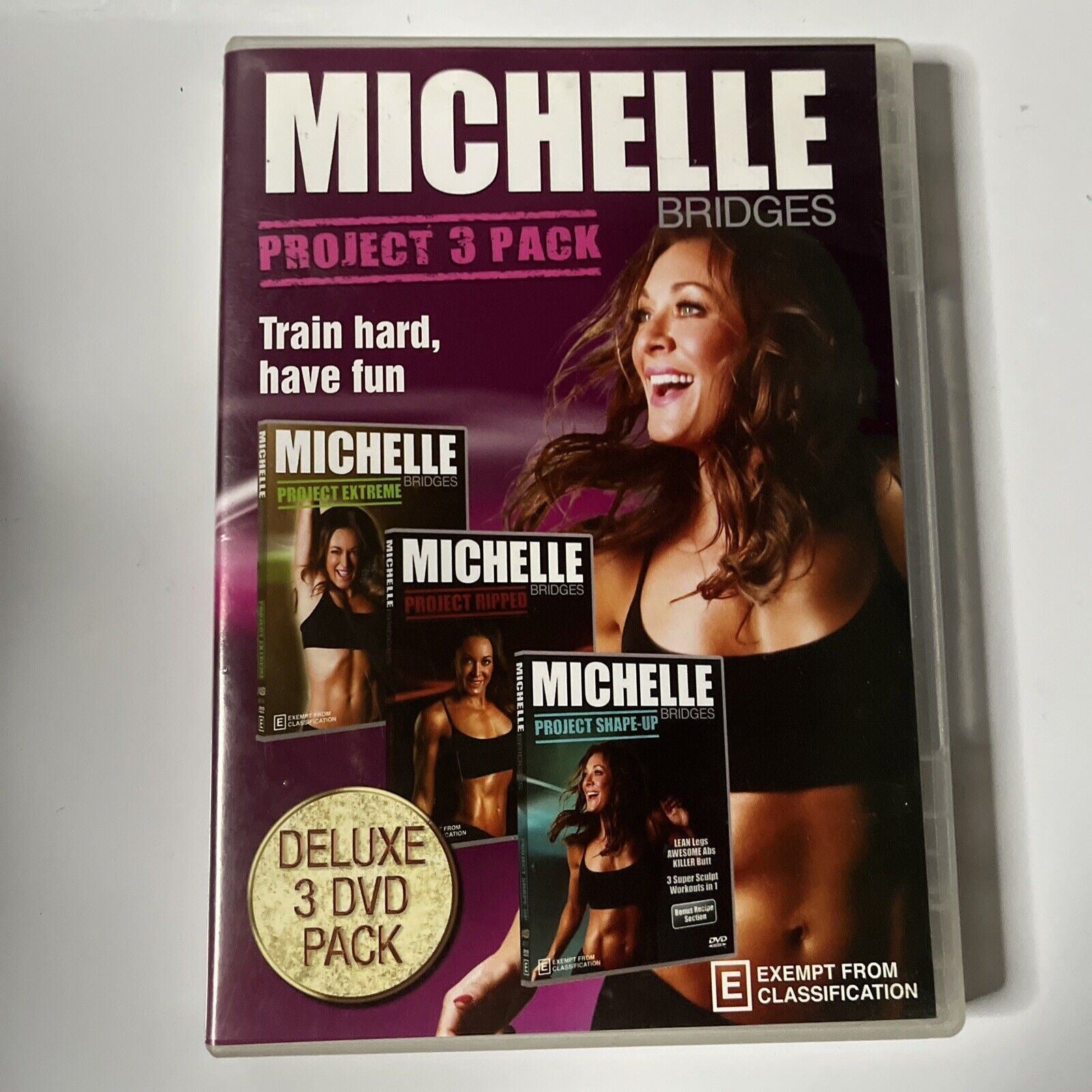 Michelle Bridges Project 3 Pack DVD 2014 3 Disc All Regions Retro   385010700465 0 