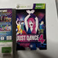 Just Dance 4 Kinect Microsoft XBOX 360 PAL Game With Manual 40+ Hit Tracks Music