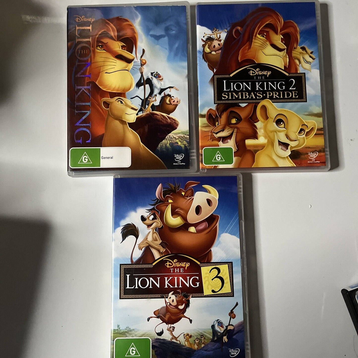 The Lion King / The Lion King 2 Hakuna Matata / The Lion King 3 DVD Region 4