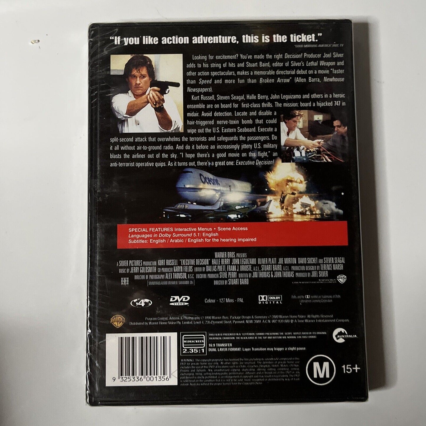 *New Sealed* Executive Decision (DVD, 1996) Kurt Russell, Steven Seagal Region4