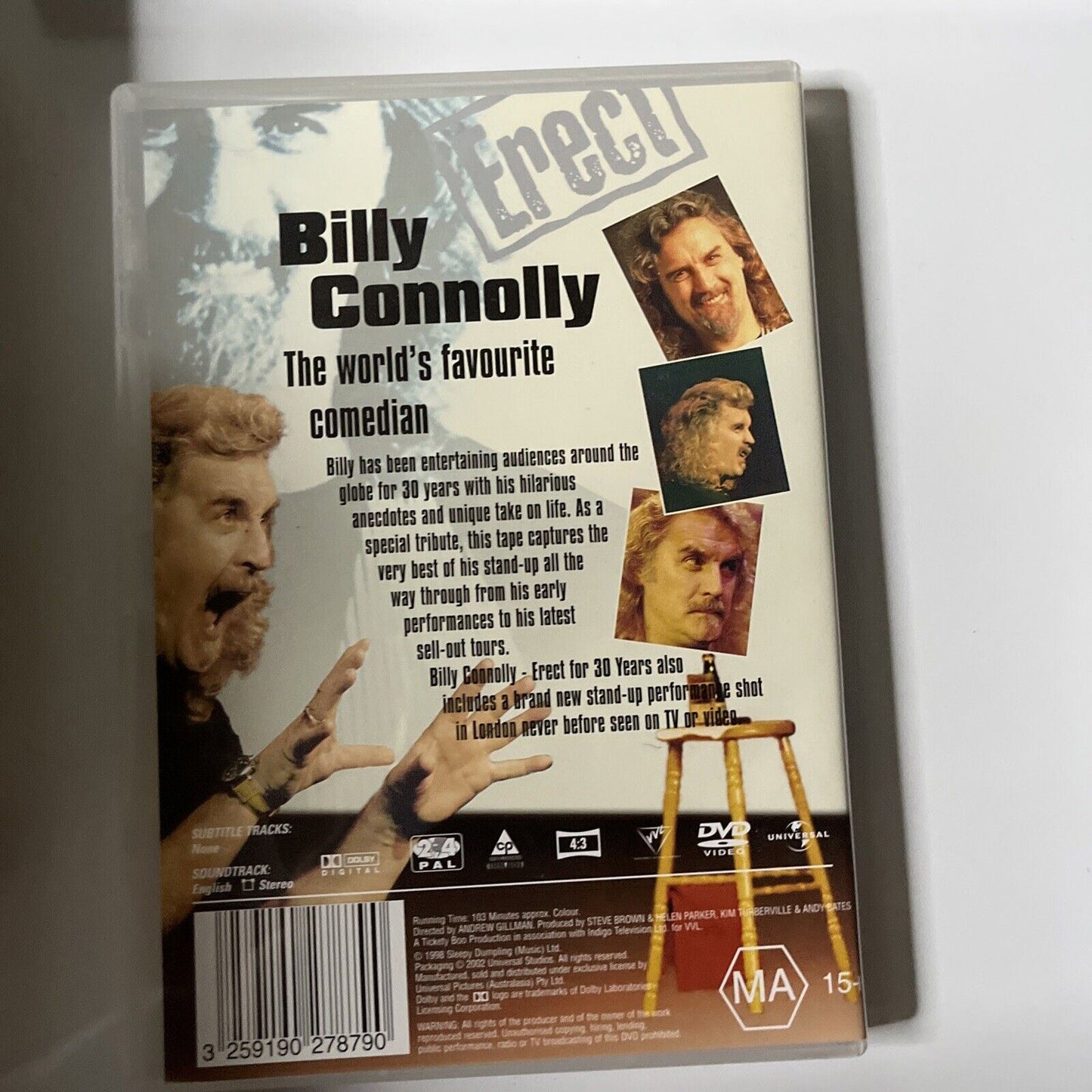 Billy Connolly Collection (DVD, 1994) Region 4