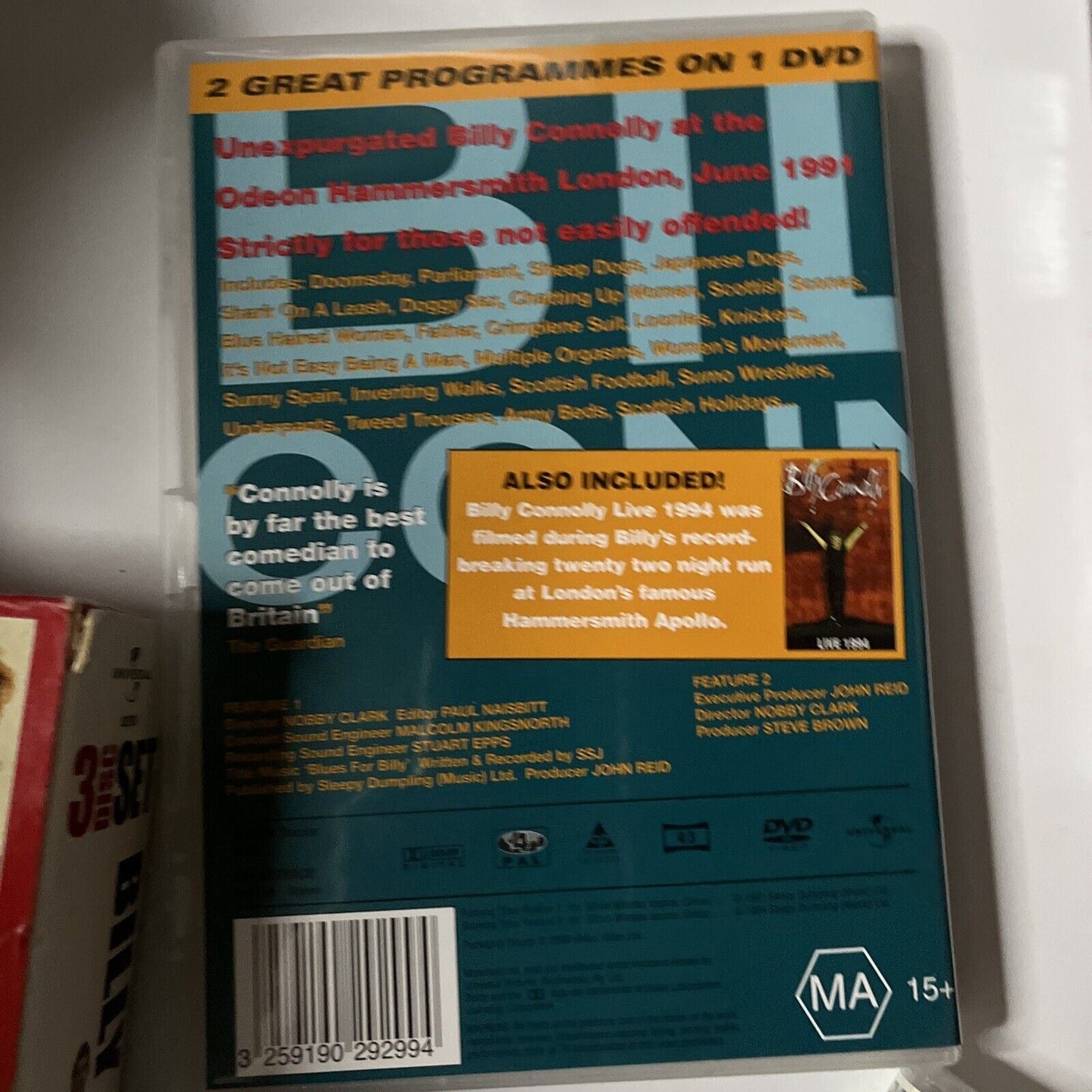 Billy Connolly Collection (DVD, 1994) Region 4