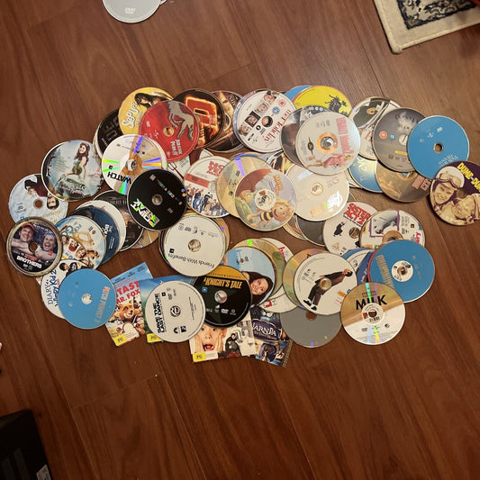 100x Approx DVDs Genuine Bulk Lot Loose with No Case/Covers Region 4