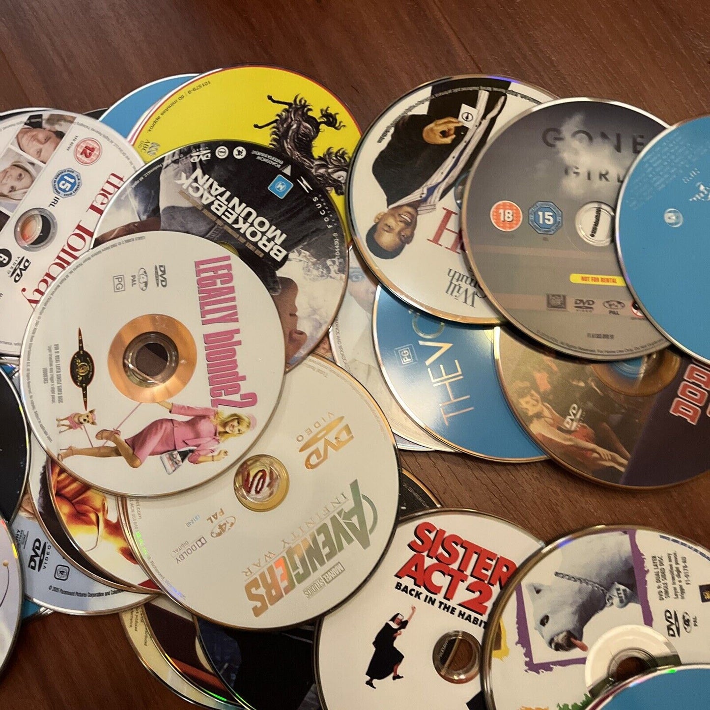 100x Approx DVDs Genuine Bulk Lot Loose with No Case/Covers Region 4