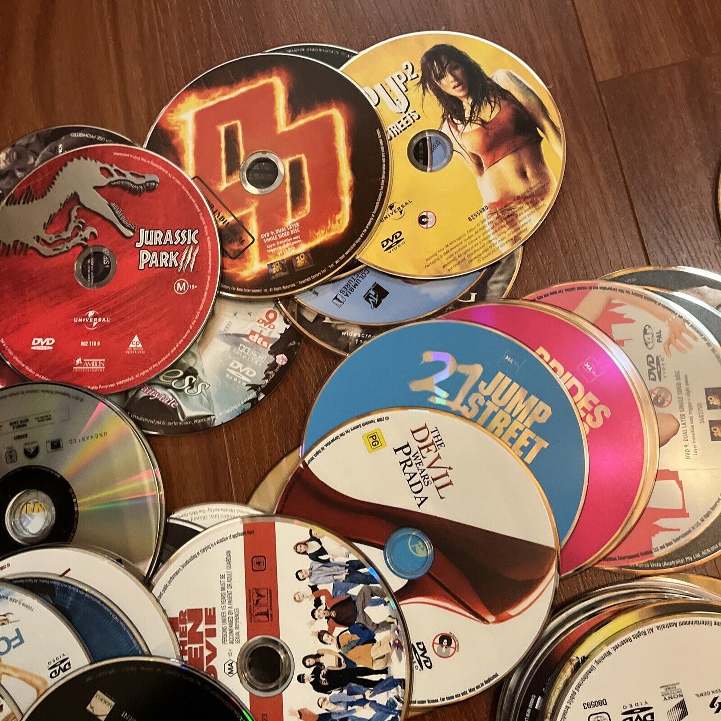 100x Approx DVDs Genuine Bulk Lot Loose with No Case/Covers Region 4