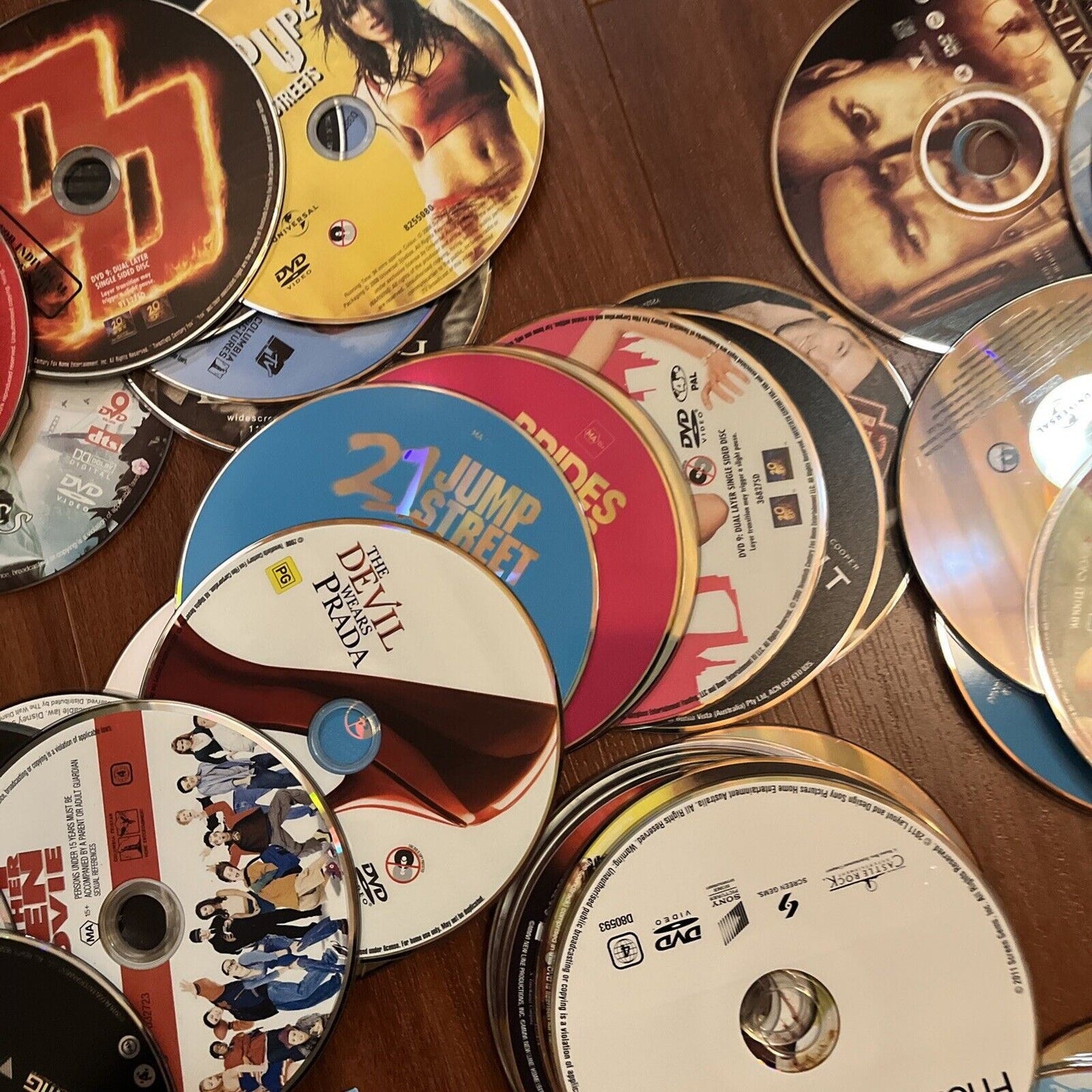 100x Approx DVDs Genuine Bulk Lot Loose with No Case/Covers Region 4