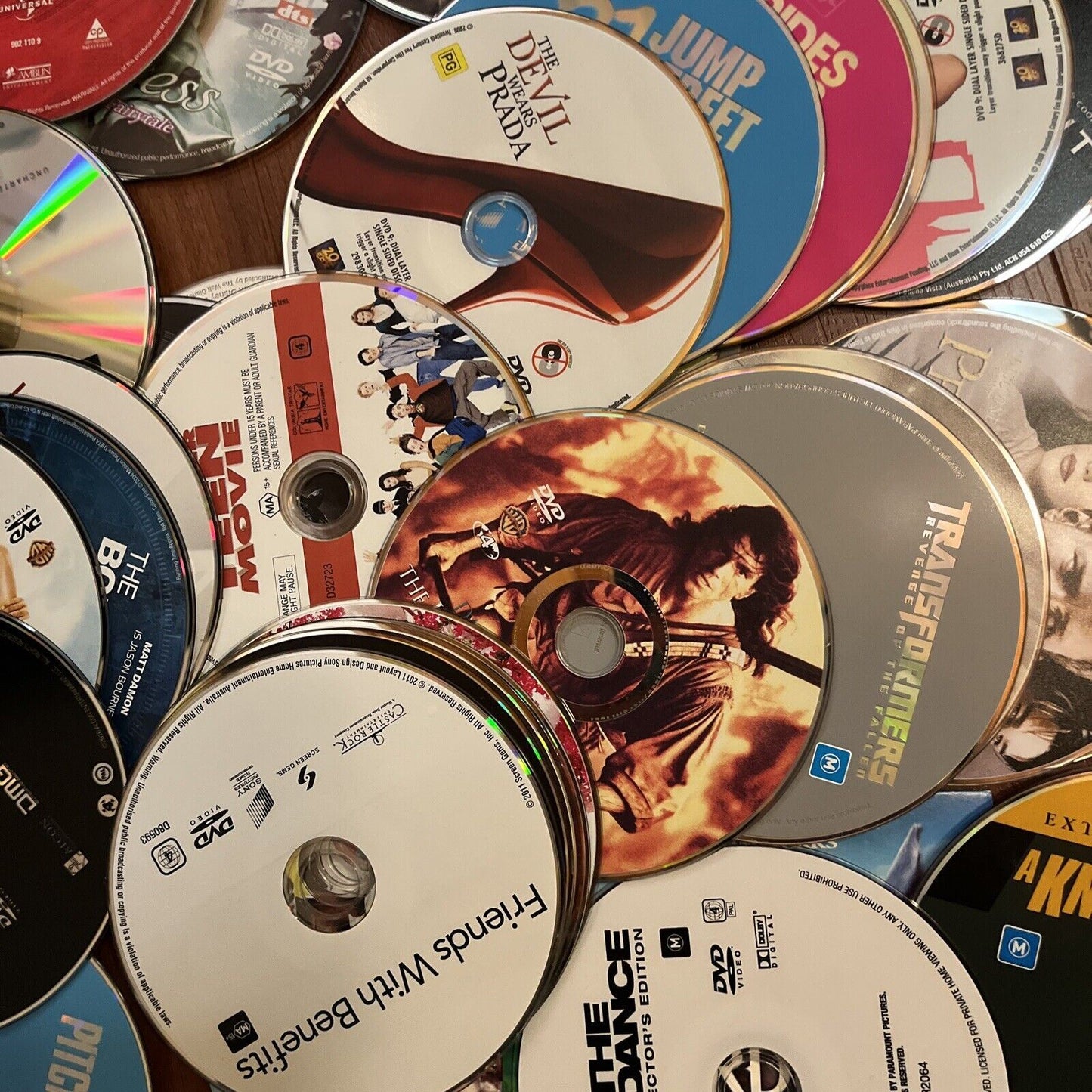100x Approx DVDs Genuine Bulk Lot Loose with No Case/Covers Region 4