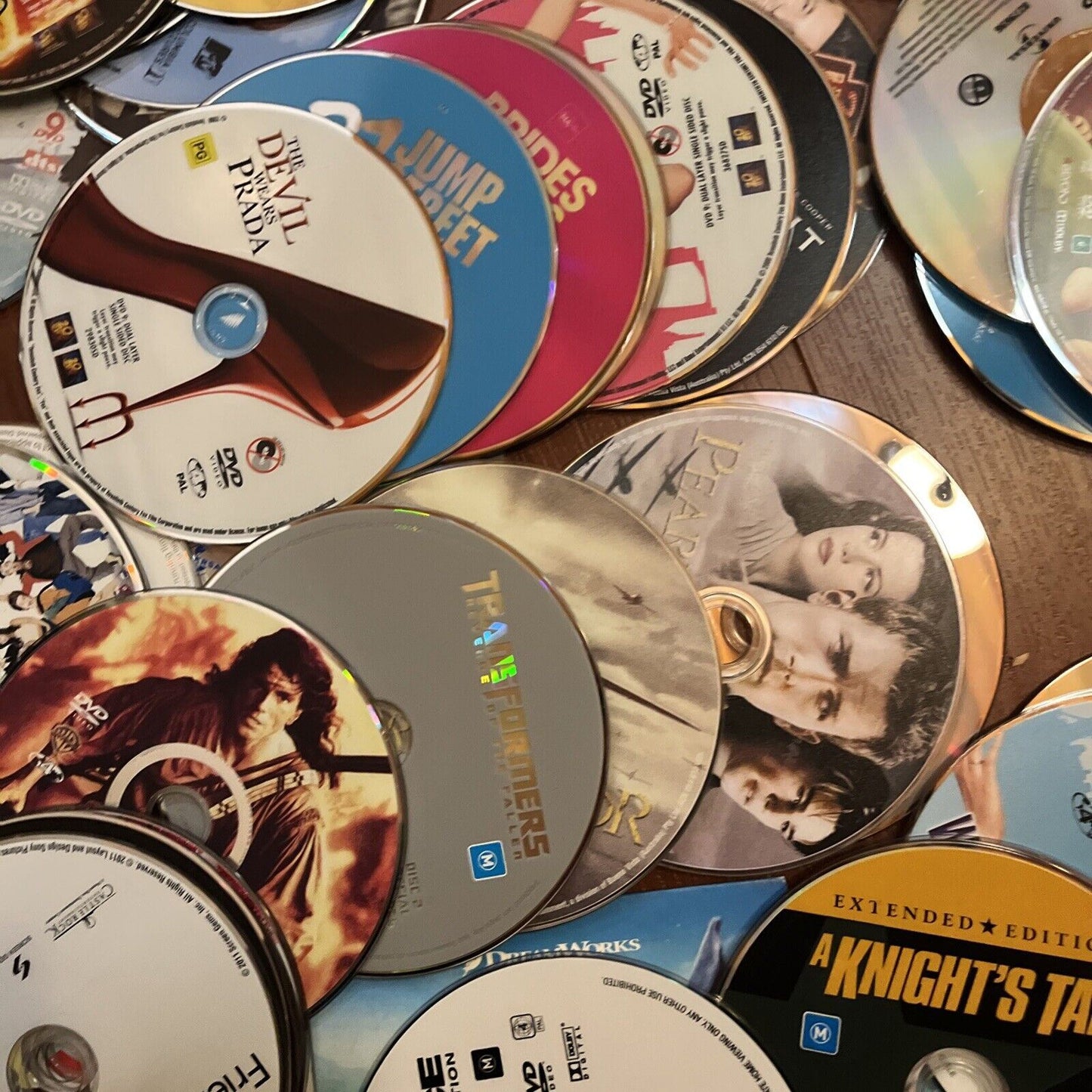 100x Approx DVDs Genuine Bulk Lot Loose with No Case/Covers Region 4