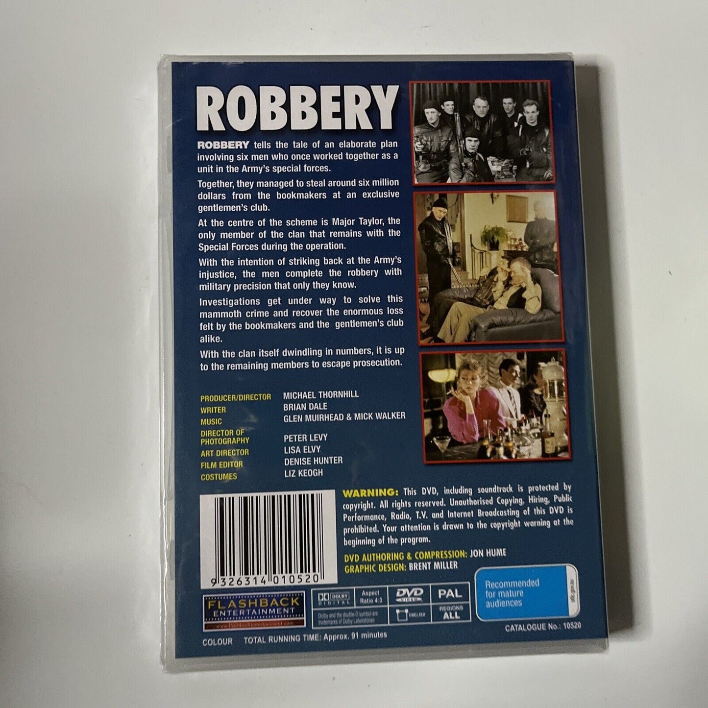 *New Sealed* Robbery (DVD, 1986) John Sheerin, Tony Rickards NEW All Regions