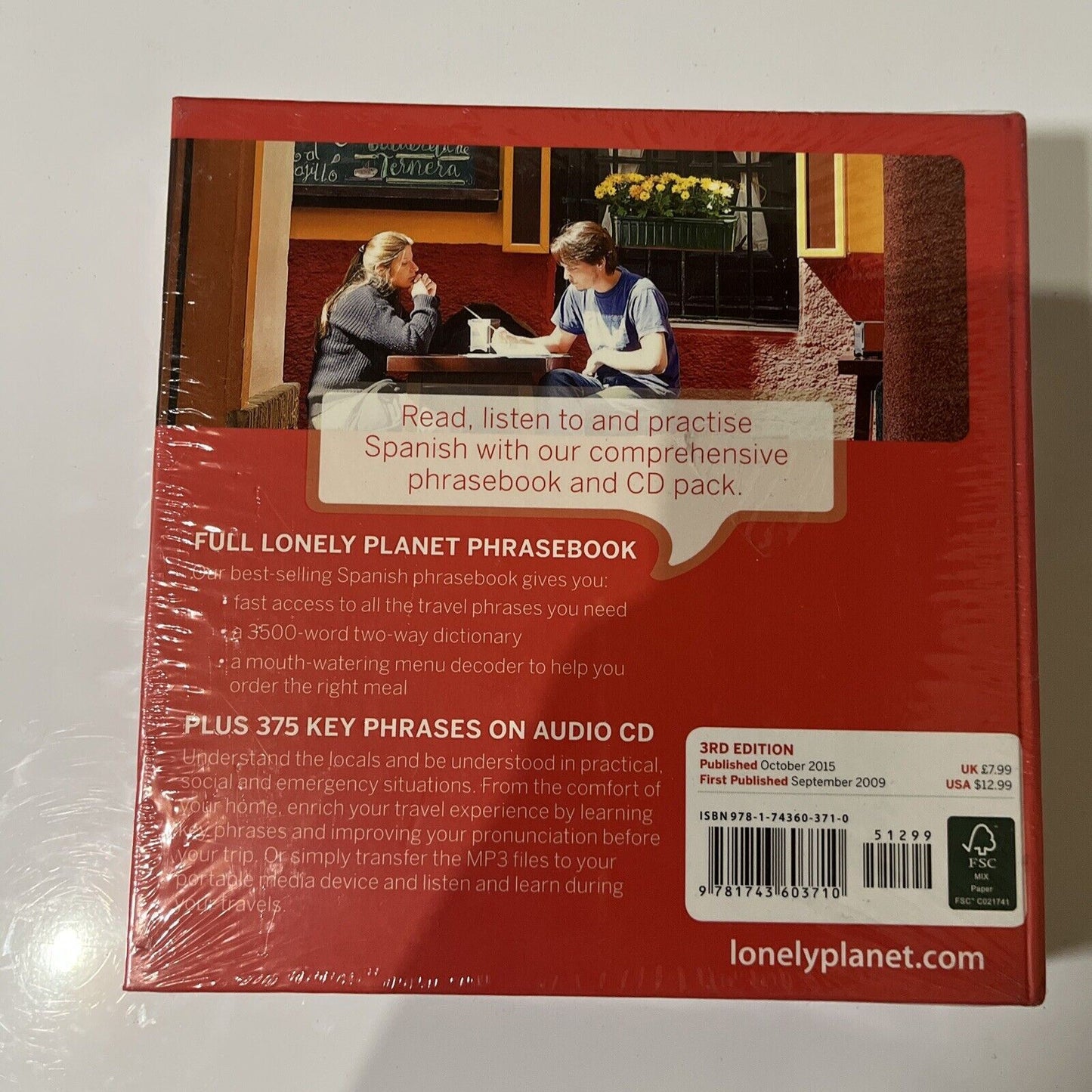 *New Sealed* Lonely Planet Spanish Phrasebook and Audio CD by Lonely Planet