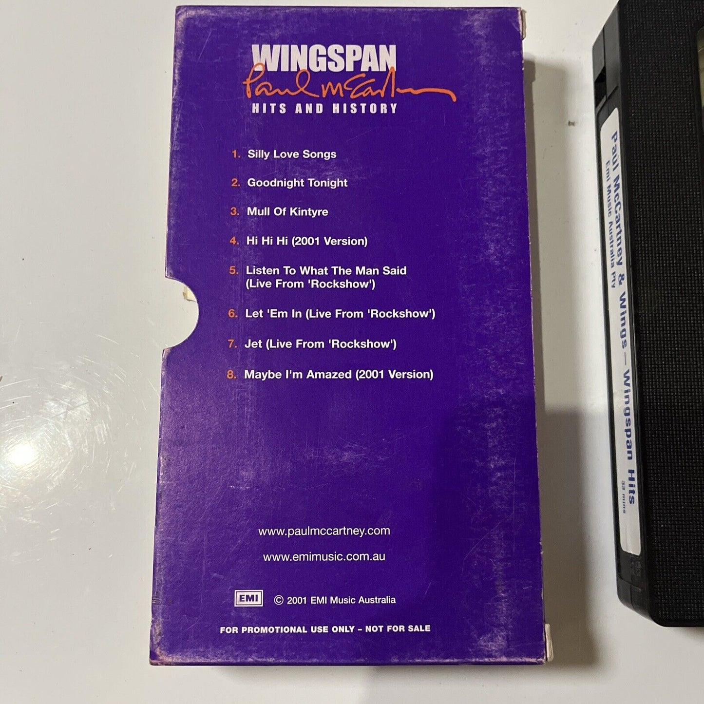 Paul McCartney - Wingspan Hits & History - Promotional Tape (VHS, 2001) PAL
