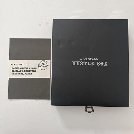 Colorado Hustle Box: Backgammon, Chess, Cribbade, Dominoes, Checkers, Poker