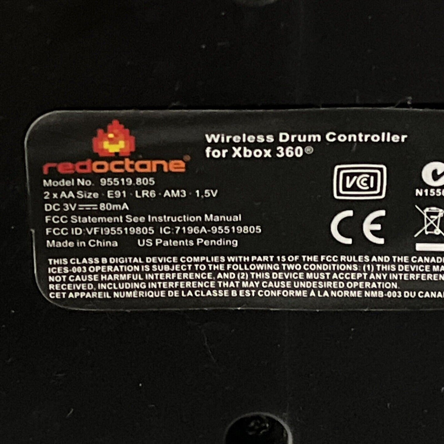 Guitar Hero Wireless Drum Kit & Microphone for Xbox 360 *No Pedals 1 Knob Stick*