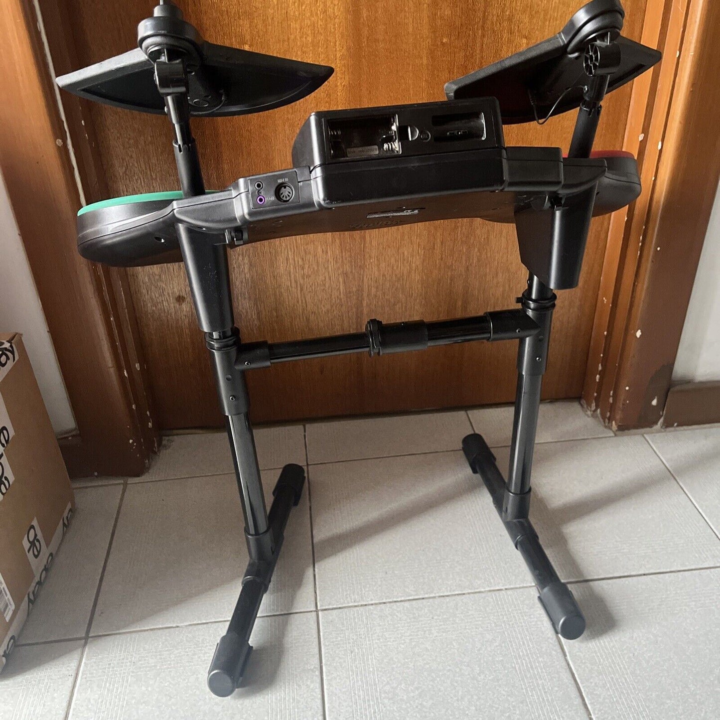 Guitar Hero Wireless Drum Kit & Microphone for Xbox 360 *No Pedals 1 Knob Stick*