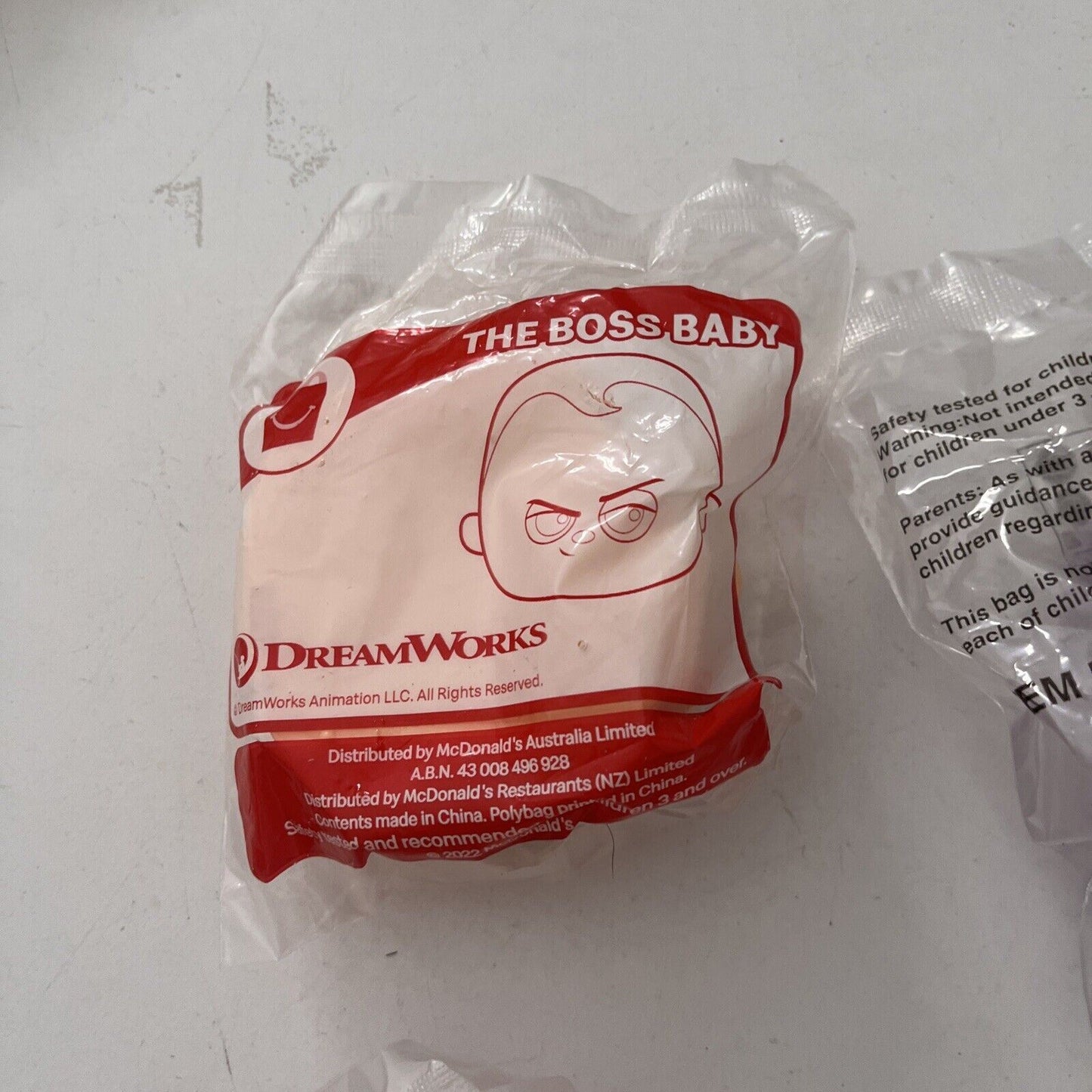 5x DreamWorks McDonald's Hungry Jack's Toy: Trolls, Toothless Poppy, Boss Baby