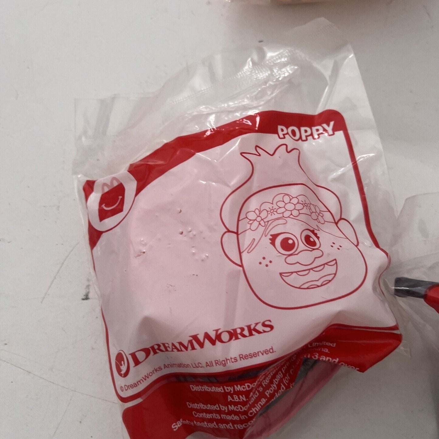 5x DreamWorks McDonald's Hungry Jack's Toy: Trolls, Toothless Poppy, Boss Baby