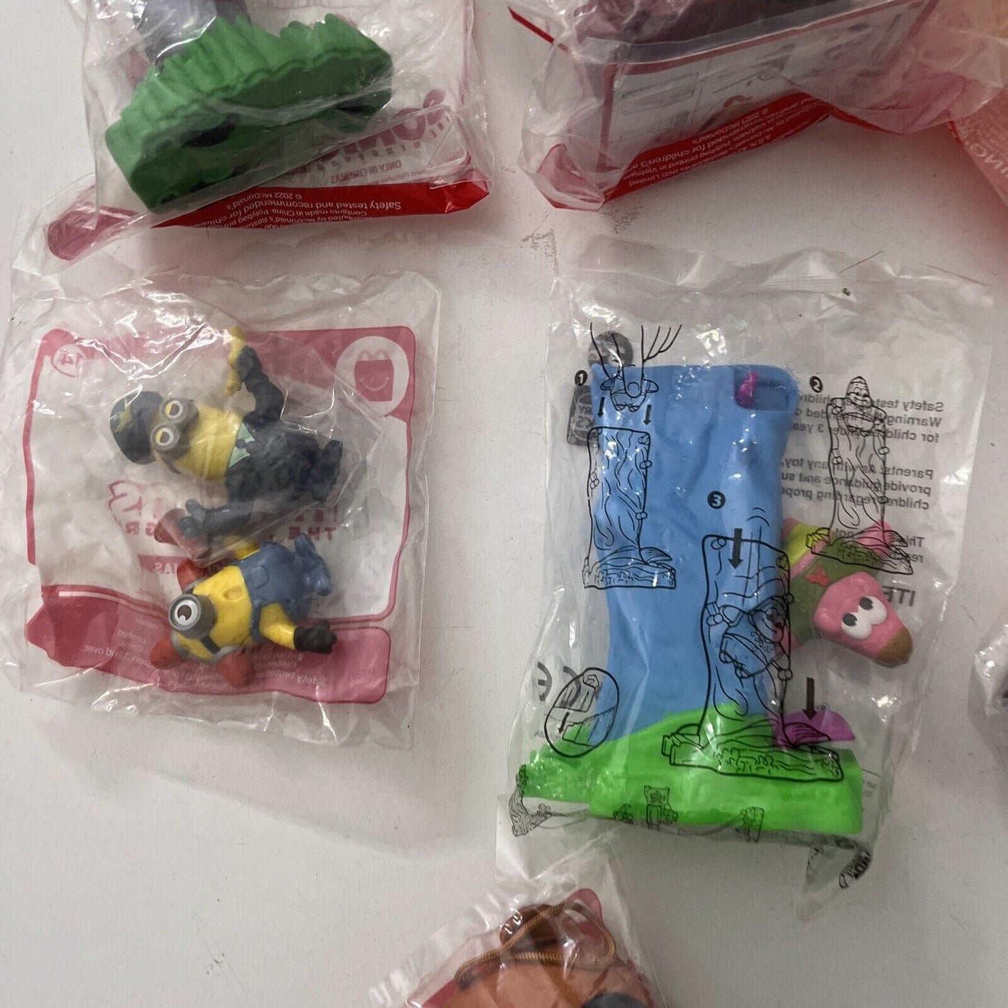 7x McDonald's Hungry Jack's Promotional Toy: Minions, Tom & Jerry, Mr Happy Cup