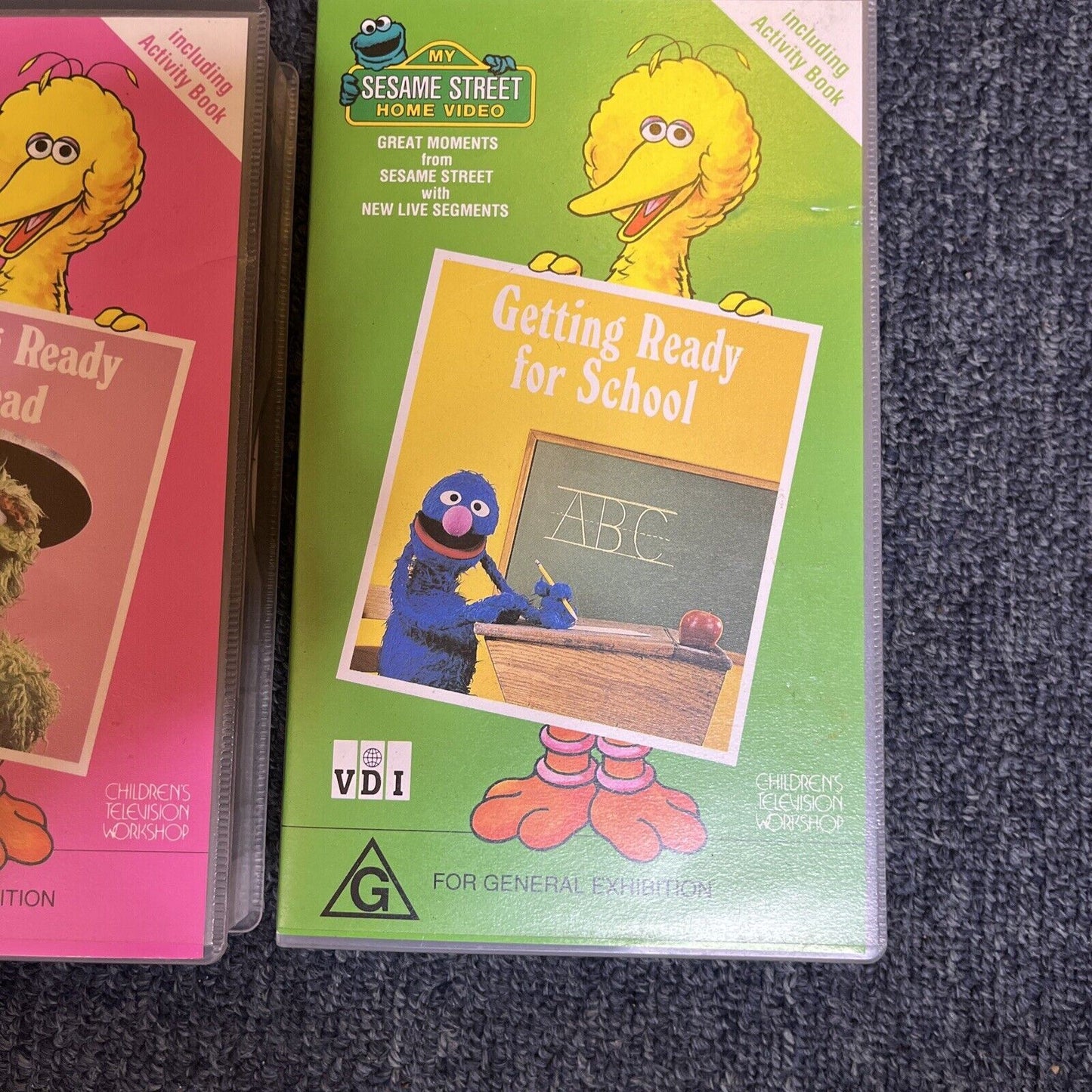 Sesame Street - Getting Ready to Read, Getting Ready For School (VHS, 1991) PAL