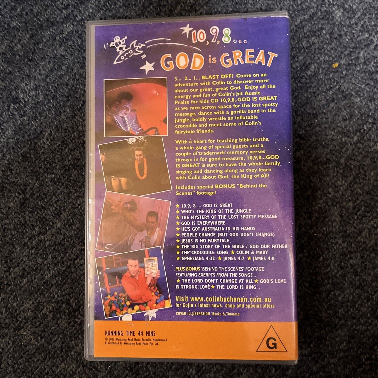 Colin Buchanan - 10,9,8... God is Great (VHS, 2002) PAL