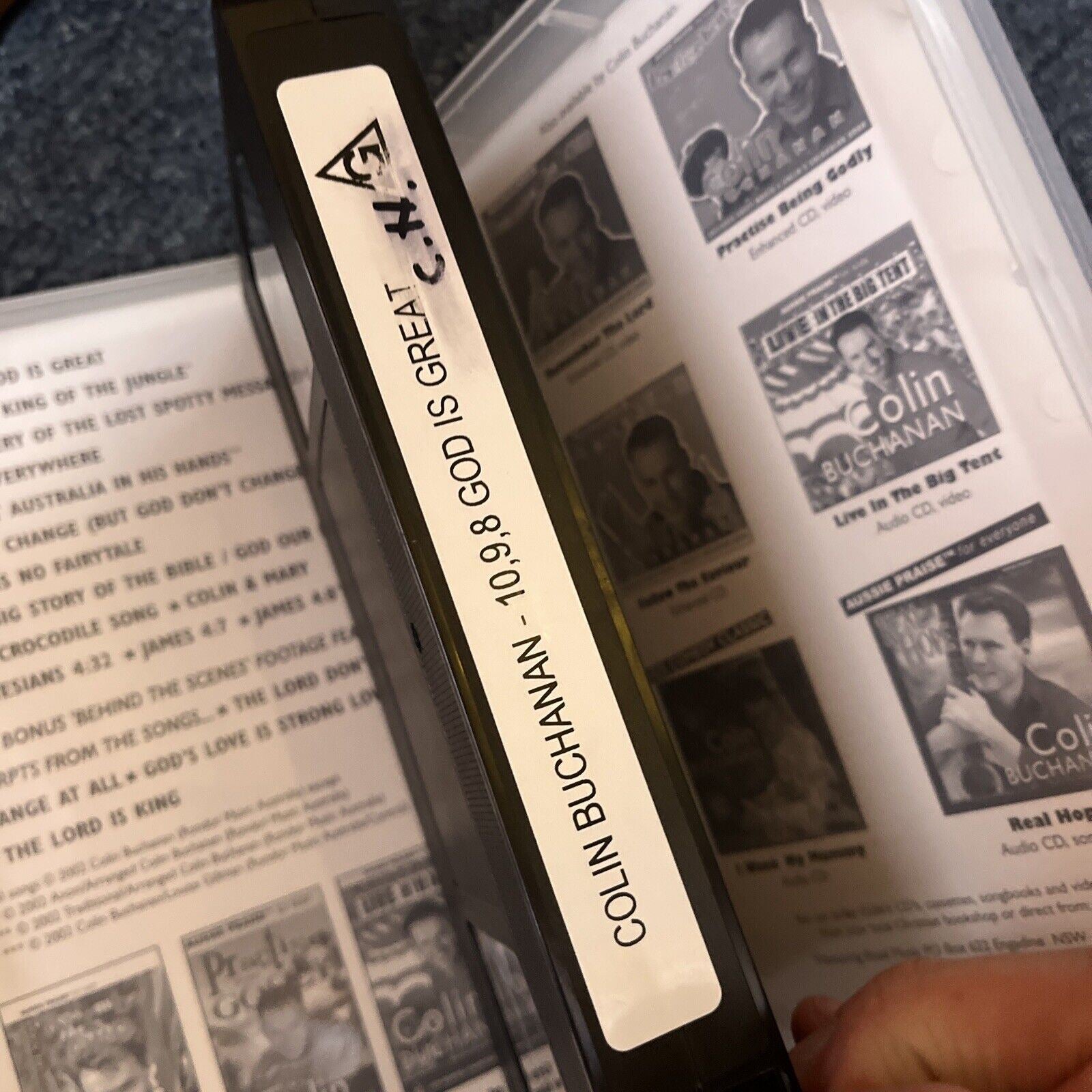 Colin Buchanan 10 9 8 God Is Great VHS 2002 PAL Retro Unit colin-buchanan-10-9-8-god-is-great-vhs-2002-pal-retro-unit