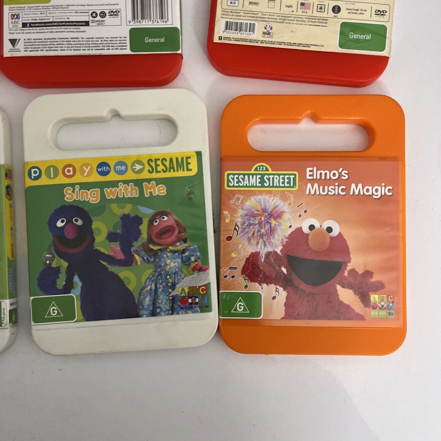 6x Sesame Street Elmo DVDs Lot Region4