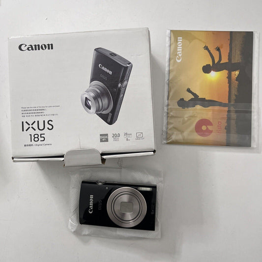 Canon IXUS 185 20.0 MP Digital Camera - Black