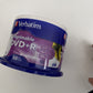 *New Sealed* Verbatim DVD+R 4.7GB 50 Pk  Printable 16x