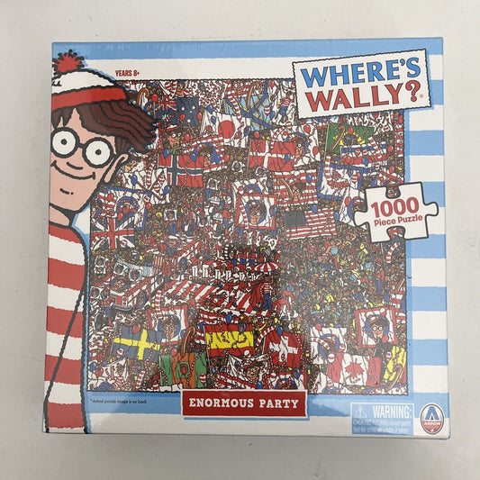 *New Sealed* Where's Wally Enormous Party Jigsaw Puzzle 1000pcs Martin Handford