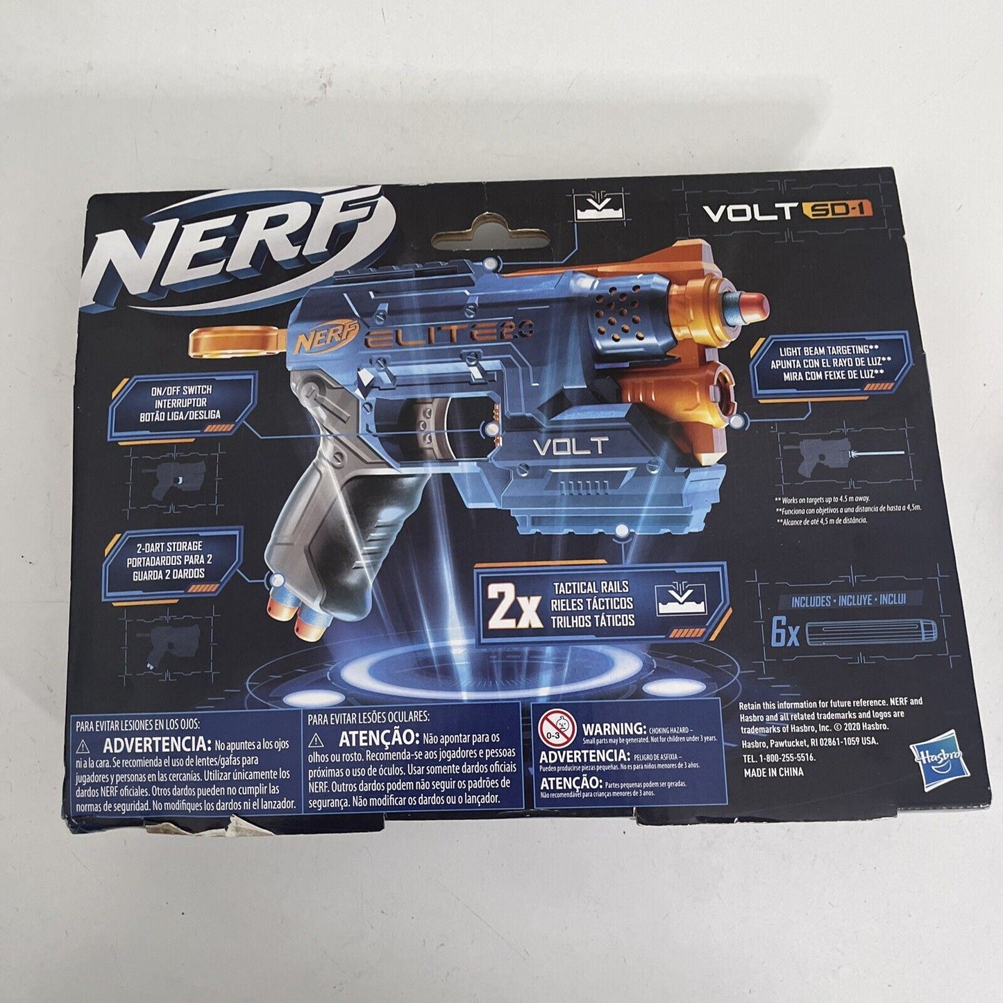 Nerf Elite 2.0 Volt SD-1 Blaster Toy NEW