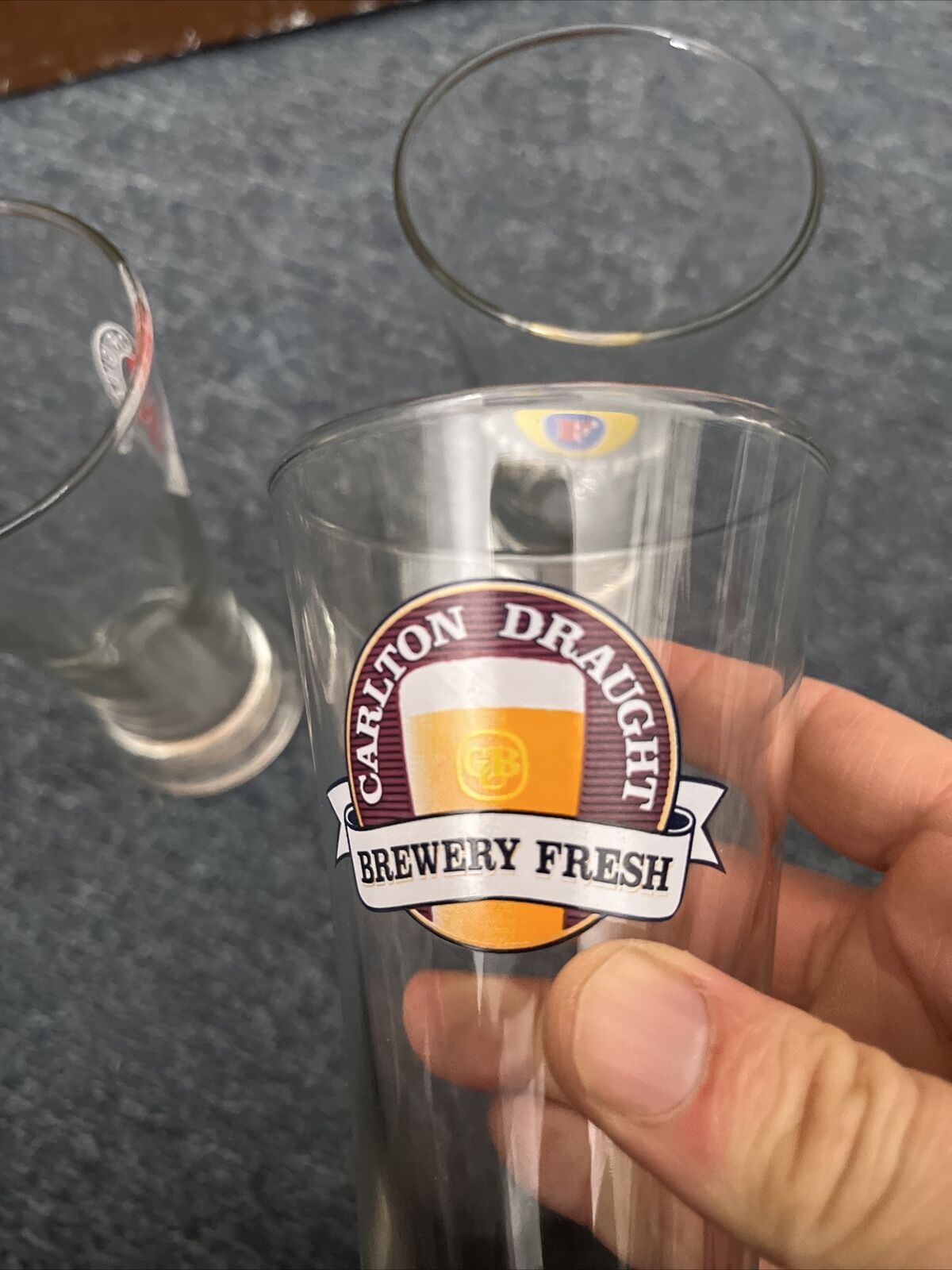 Foster's, Light ice, Red Back Original, Carlton Draught Drinking Glasses 285ml