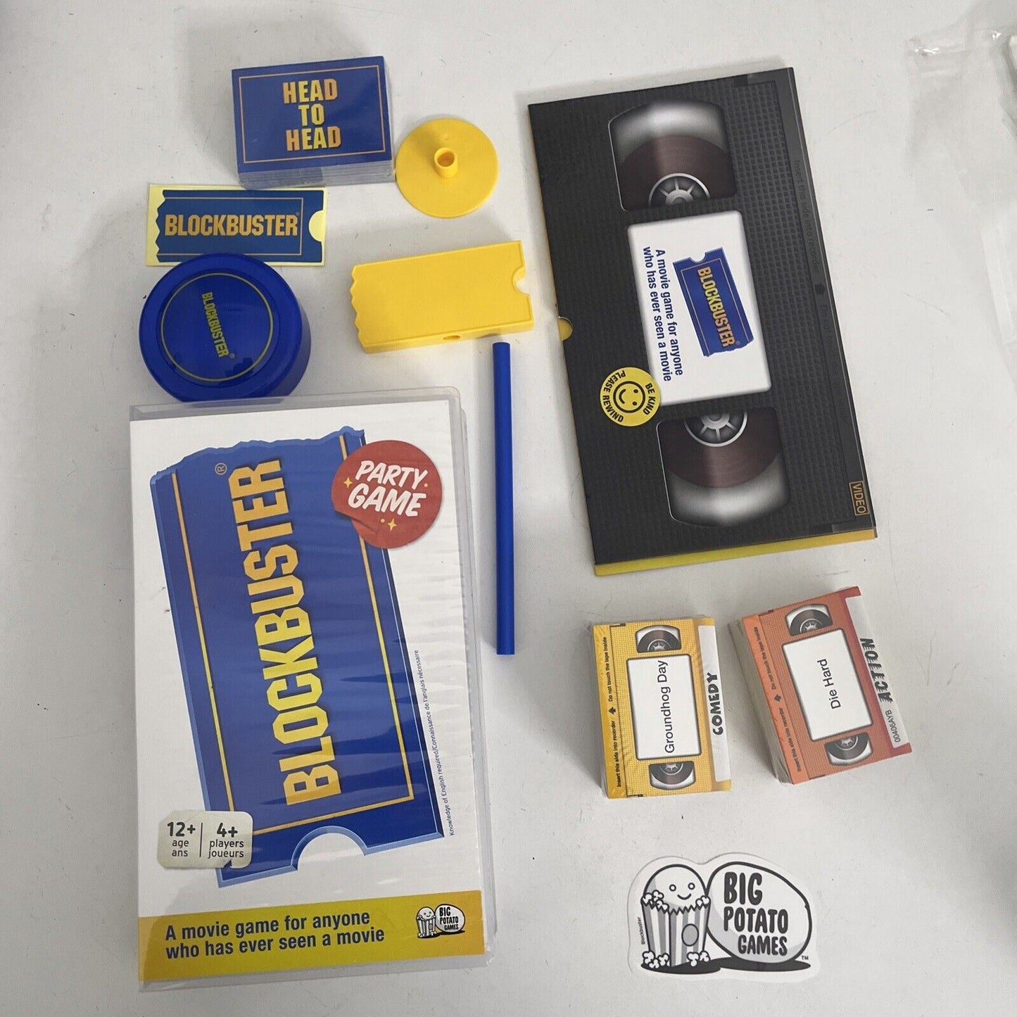 Blockbuster Party Game Card Packs Never Used. Retro VHS Case.