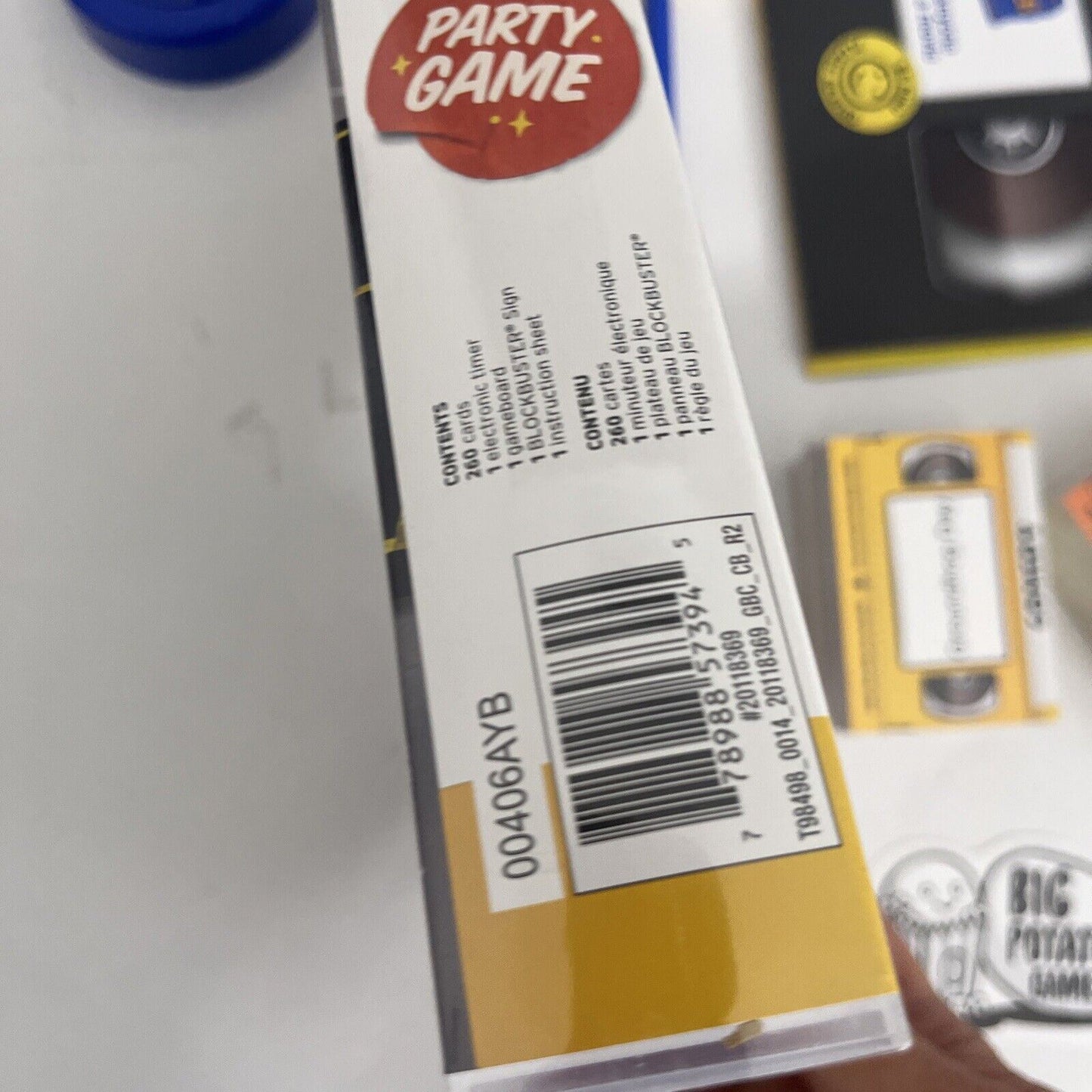 Blockbuster Party Game Card Packs Never Used. Retro VHS Case.