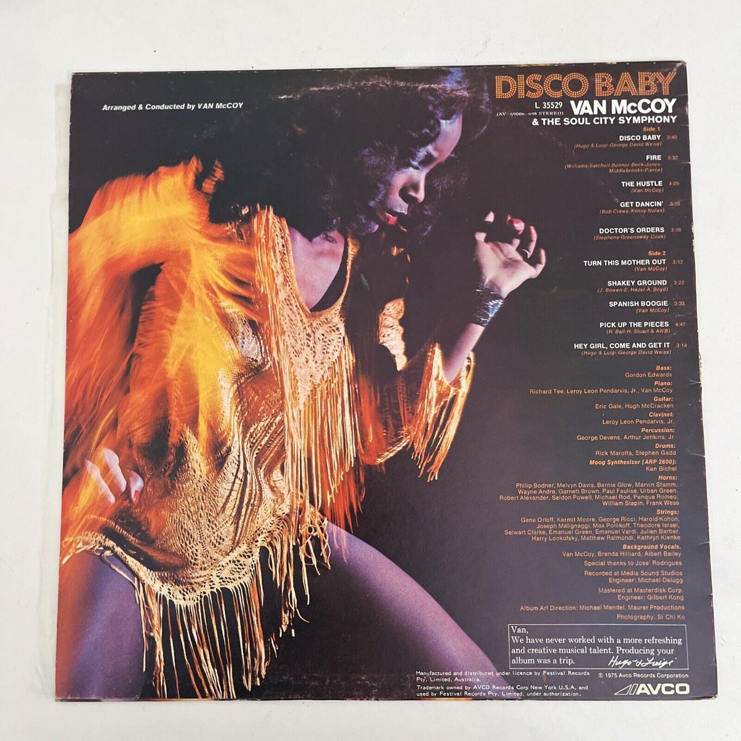 Van McCoy & The Soul City Symphony - Disco Baby (Vinyl, 1975)