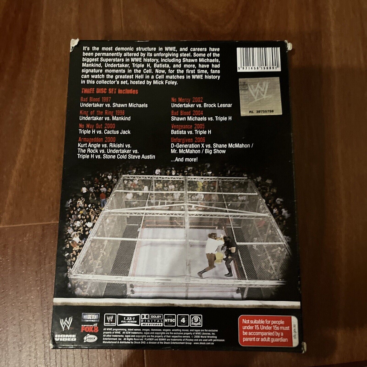 WWE: Hell in A Cell Greatest Hell in a Cell Matches (DVD, 2007, 3-Disc) Region 4
