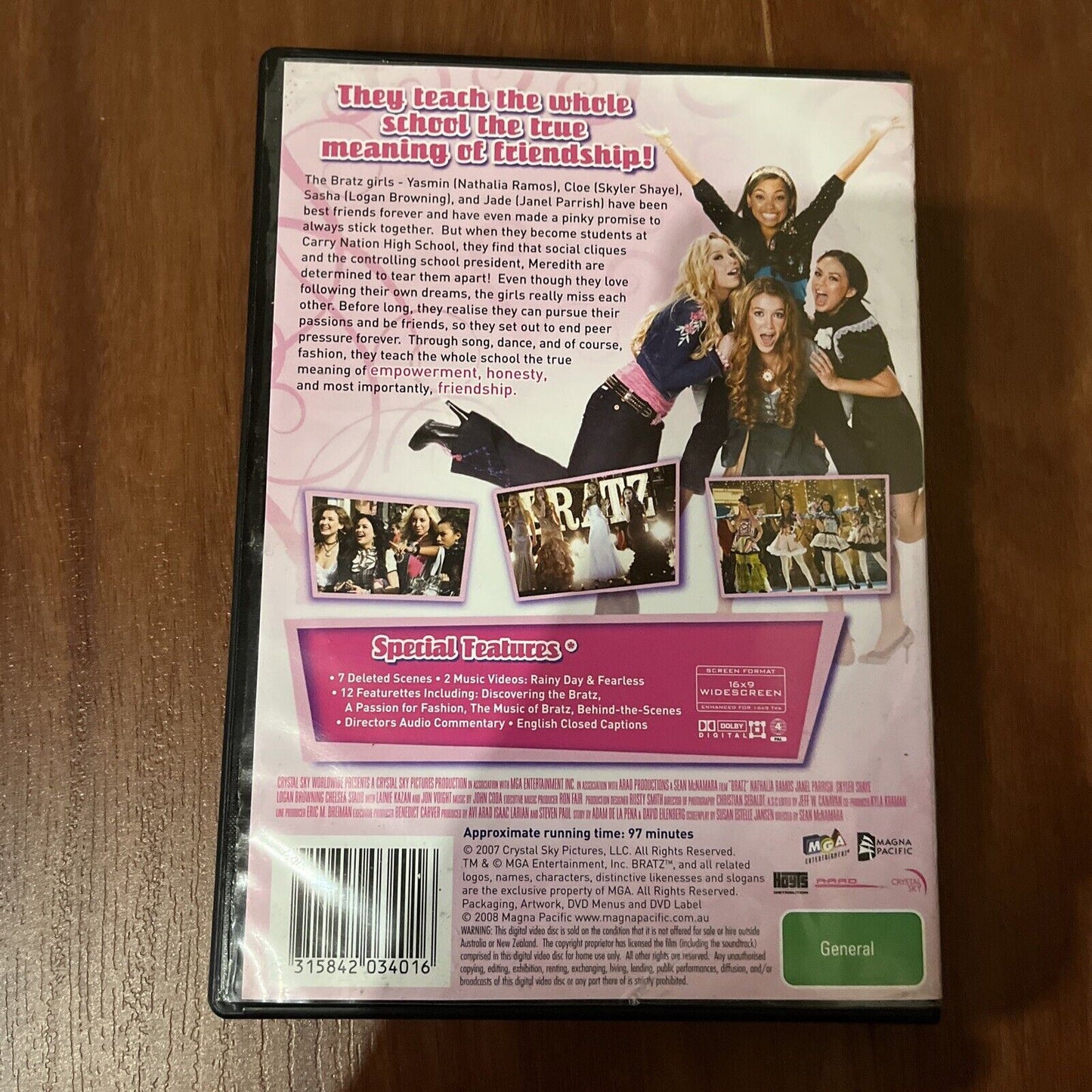 Bratz - The Movie (DVD, 2007) Logan Browning, Janel Parrish, Region 4