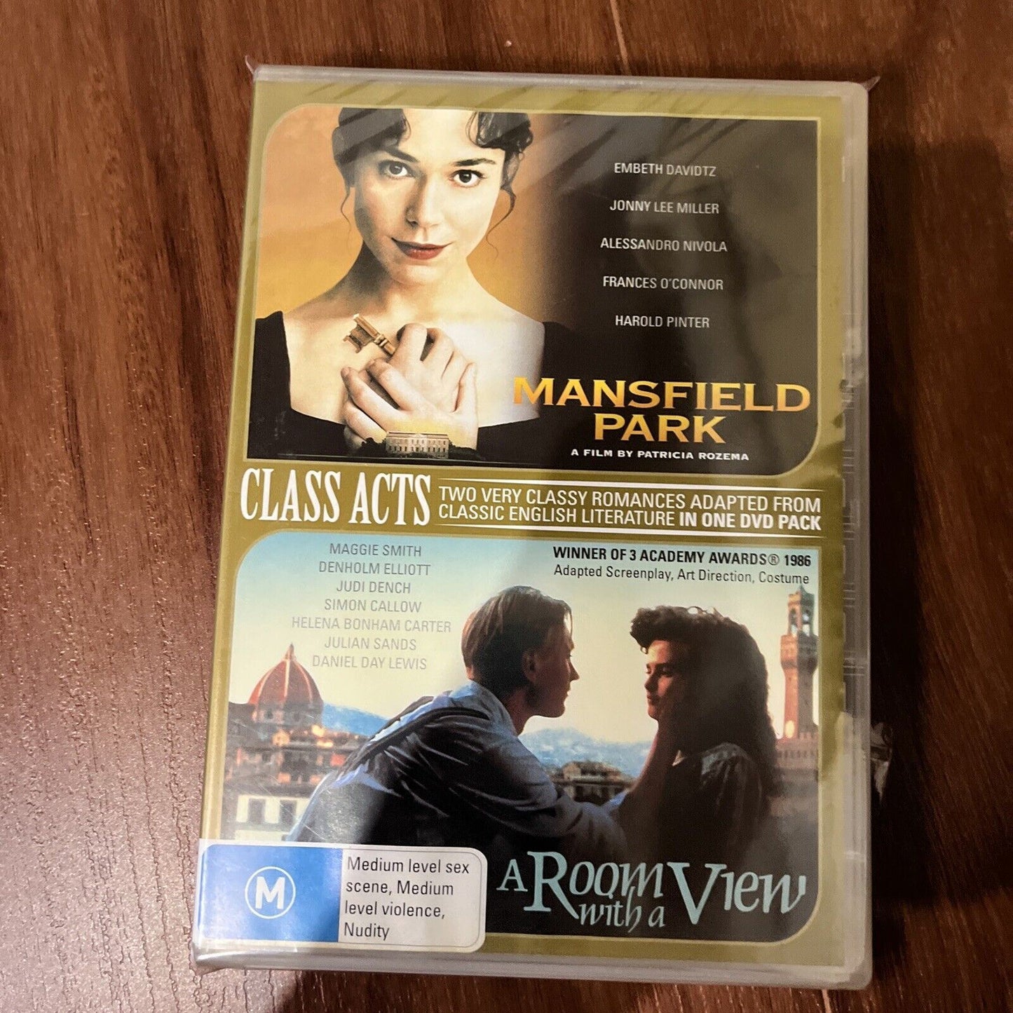 Mansfield Park / A Room With A View (DVD) Frances O'Connor. NEW Region 4