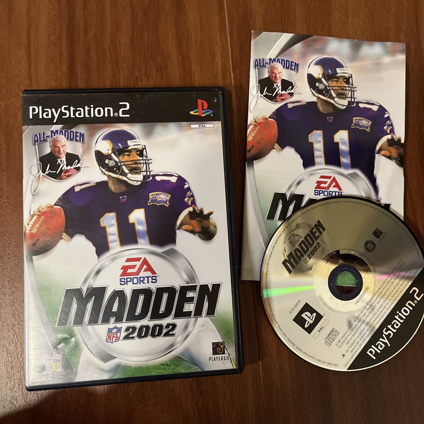 Madden 2002 NFL - Playstation PS2 PAL EA Sports Complete with Manual