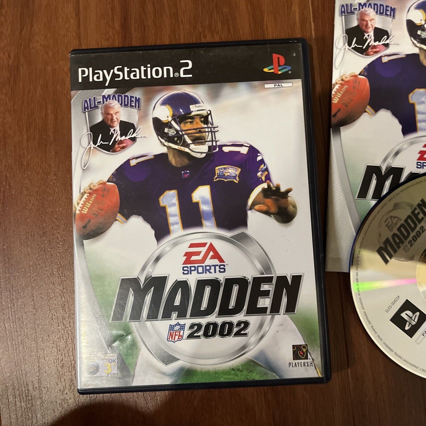 Madden 2002 NFL - Playstation PS2 PAL EA Sports Complete with Manual